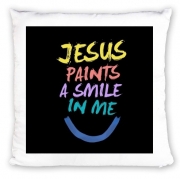 Coussin Personnalisé Jesus paints a smile in me Bible