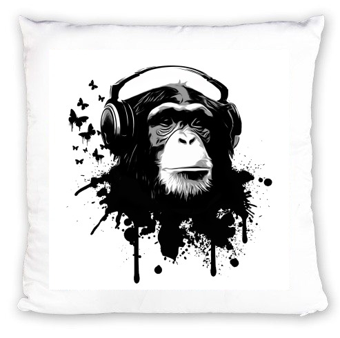 Coussin Monkey Business - White