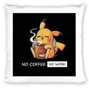 coussin-personnalisable Pikachu Coffee Addict