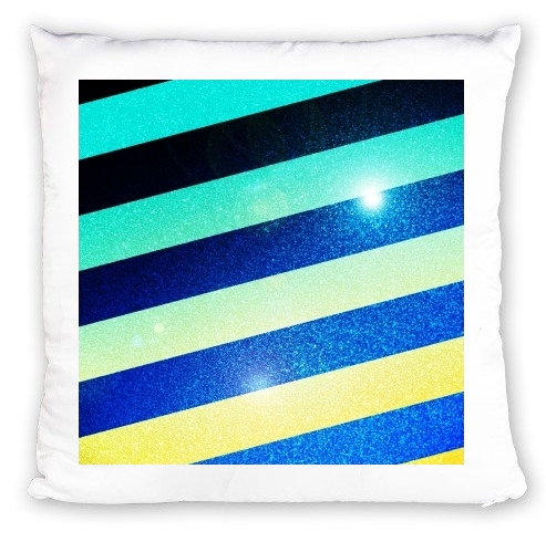 Coussin Striped Colorful Glitter