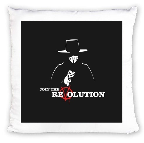 Coussin V For Vendetta Join the revolution