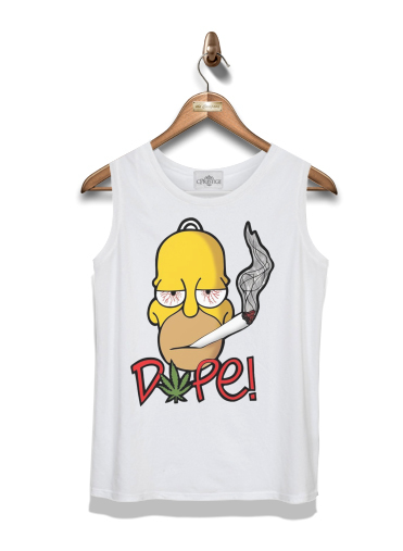 Débardeur Homer Dope Weed Smoking Cannabis