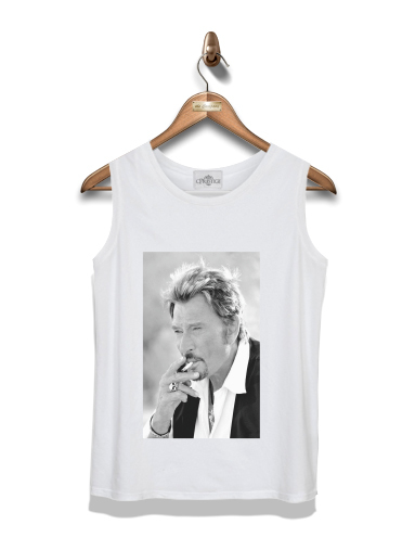 Débardeur Homme johnny hallyday Smoke Cigare Hommage