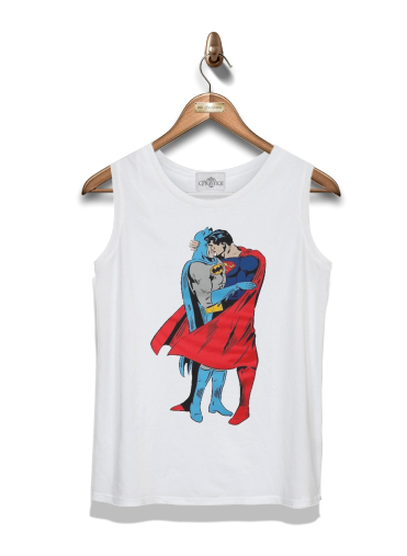 Débardeur Superman And Batman Kissing For Equality