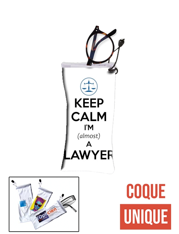 Housse Keep calm i am almost a lawyer cadeau étudiant en droit
