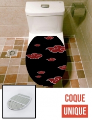 Housse siège de toilette - Décoration abattant WC Akatsuki  Nuage Rouge pattern