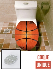 Housse siège de toilette - Décoration abattant WC BasketBall 