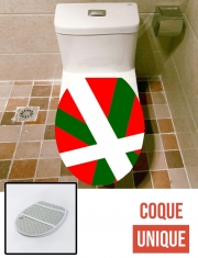 Housse siège de toilette - Décoration abattant WC Basque