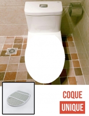Housse siège de toilette - Décoration abattant WC Blanc
