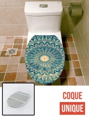 Housse siège de toilette - Décoration abattant WC Blue Organic boho mandala
