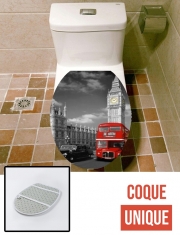 Housse siège de toilette - Décoration abattant WC Bus Rouge de Londres
