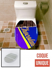 Housse siège de toilette - Décoration abattant WC Barre de chocolat