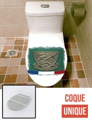 Housse siège de toilette - Décoration abattant WC Commando Marine