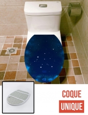 Housse siège de toilette - Décoration abattant WC Constellations of the Zodiac: Aquarius