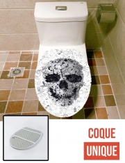 Housse siège de toilette - Décoration abattant WC Doodle Skull