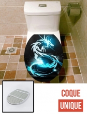 Housse siège de toilette - Décoration abattant WC Dragon Electric