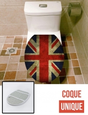 Housse siège de toilette - Décoration abattant WC Drapeau Britannique Vintage