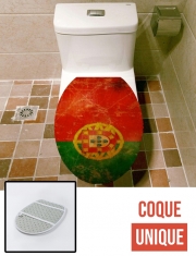 Housse siège de toilette - Décoration abattant WC Drapeau Vintage Portugal