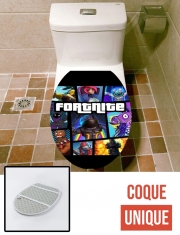 Housse siège de toilette - Décoration abattant WC Fortnite - Battle Royale Art Feat GTA