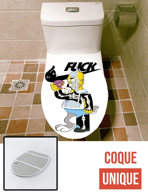 Housse Home Simpson Parodie X Bender Bugs Bunny Zobmie donuts