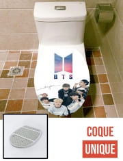 Housse siège de toilette - Décoration abattant WC K-pop BTS Bangtan Boys