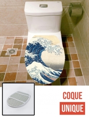 Housse siège de toilette - Décoration abattant WC Kanagawa Wave