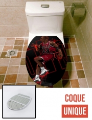 Housse siège de toilette - Décoration abattant WC Michael Jordan