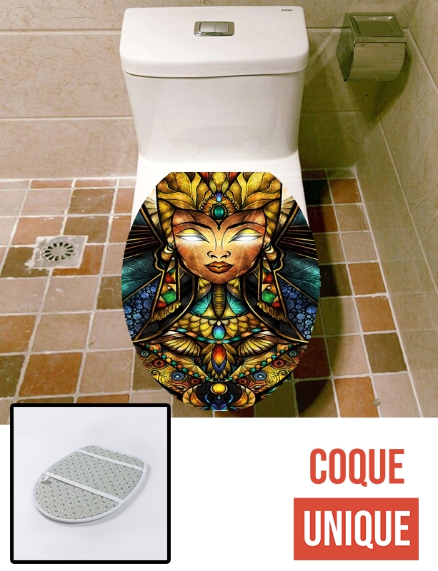 Housse siège de toilette - Décoration abattant WC Nefertiri