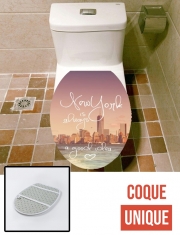 Housse siège de toilette - Décoration abattant WC New York always...