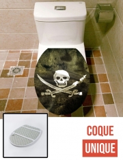 Housse siège de toilette - Décoration abattant WC Pirate - Tete De Mort