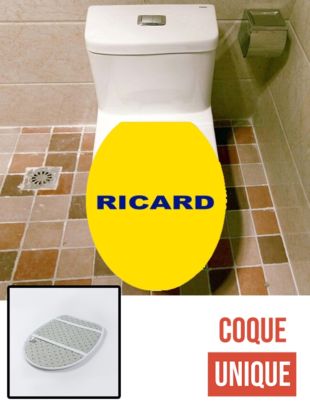 Housse siège de toilette - Décoration abattant WC Ricard