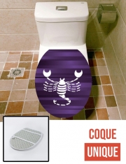 Housse siège de toilette - Décoration abattant WC Scorpion - Signe du Zodiaque