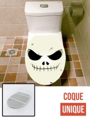 Housse siège de toilette - Décoration abattant WC Squelette Face
