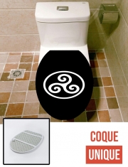 Housse siège de toilette - Décoration abattant WC Triskel Symbole