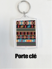 Porte Clé - Format Rectangulaire aztec pattern red Tribal