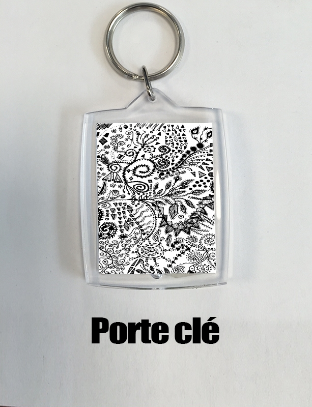 Porte Aztec W&B (Handmade)