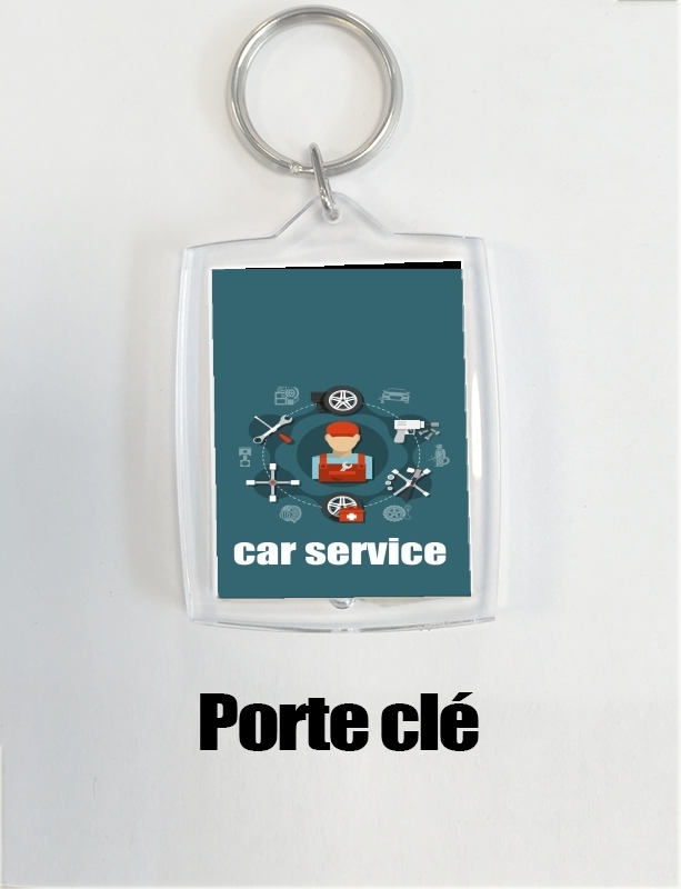 Porte Logo garage / garagiste avec texte personnalisable