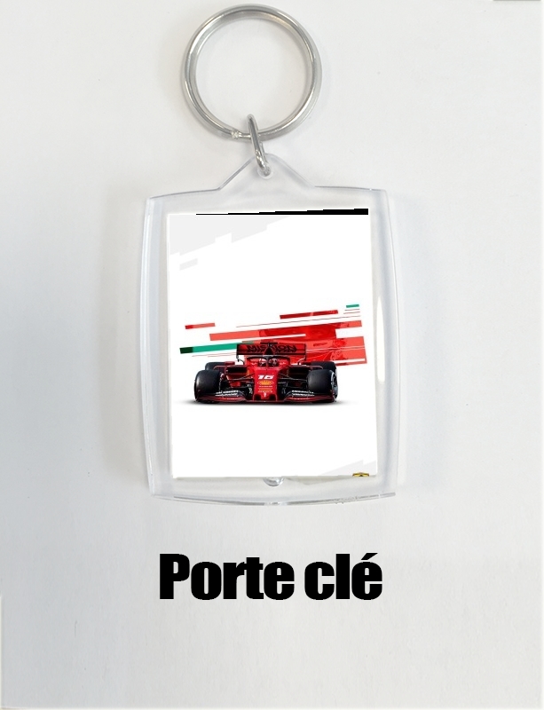 Porte Clé - Format Rectangulaire Charles leclerc Ferrari