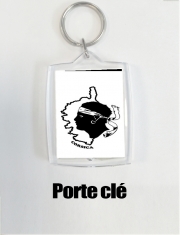 Porte Clé - Format Rectangulaire Corse - Tete de maure