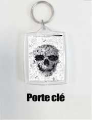 Porte Clé - Format Rectangulaire Doodle Skull
