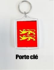 Porte Clé - Format Rectangulaire Drapeau Normand