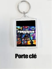 Porte Clé - Format Rectangulaire Fortnite - Battle Royale Art Feat GTA