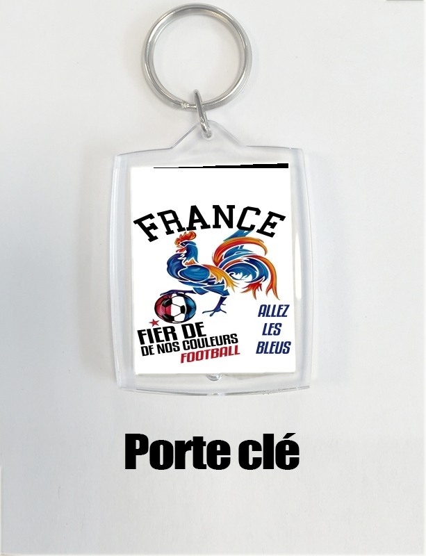 Porte France Football Coq Sportif Fier de nos couleurs Allez les bleus