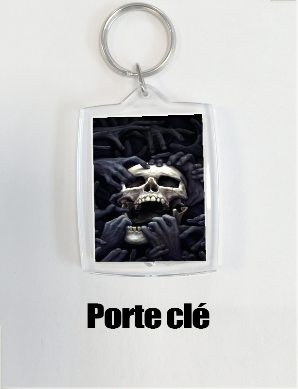 Porte Hand on Skull