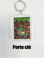 Porte Clé - Format Rectangulaire Minecraft Creeper Forest
