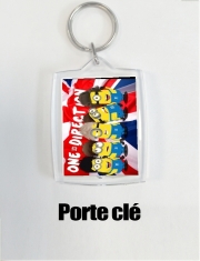 porte-clef-personnalise-rectangle Minions mashup One Direction 1D