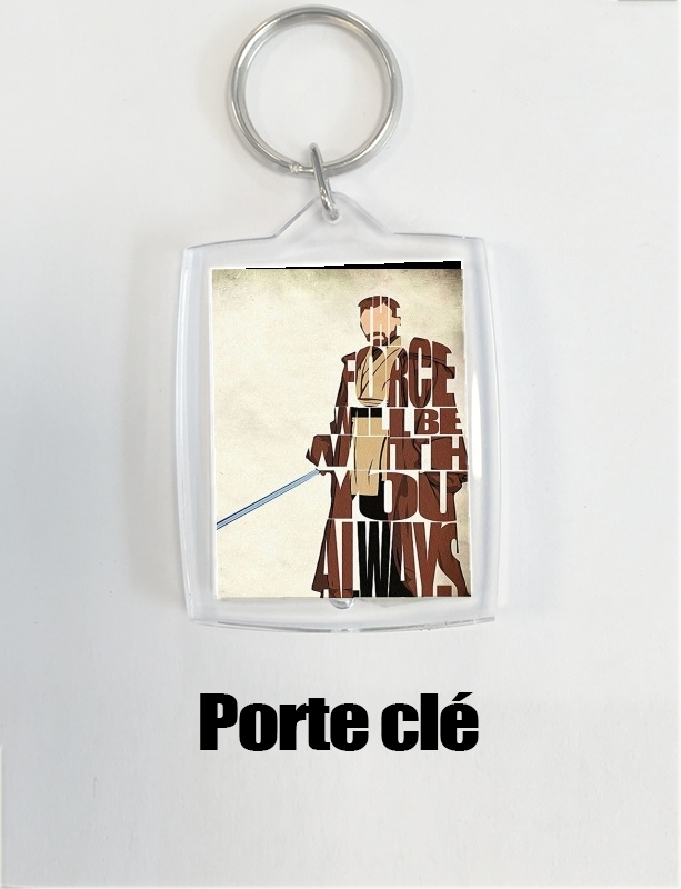 Porte Obi Wan Kenobi Tipography Art