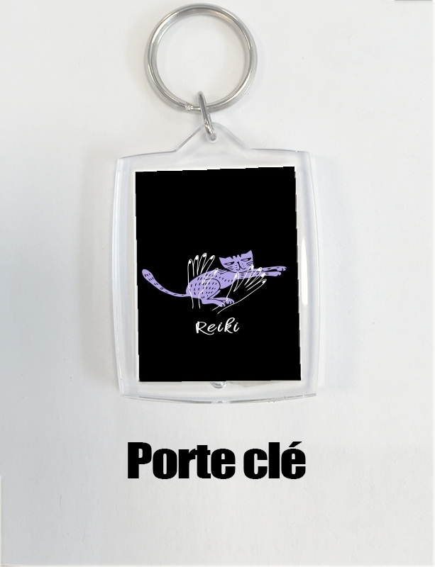 Porte Reiki Animal chat violet