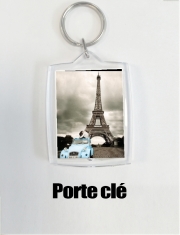 Porte Clé - Format Rectangulaire Romance à Paris sous la Tour Eiffel