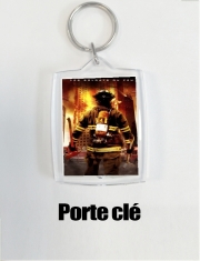 Porte Clé - Format Rectangulaire Sauver ou perir Pompiers les soldats du feu